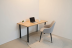 Light Oak Desk – Living Room Lifestyle
