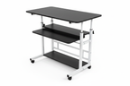 Mobile Laptop Standing Desk - white background