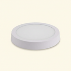 Round 12W LED surface mount panel light - cream background