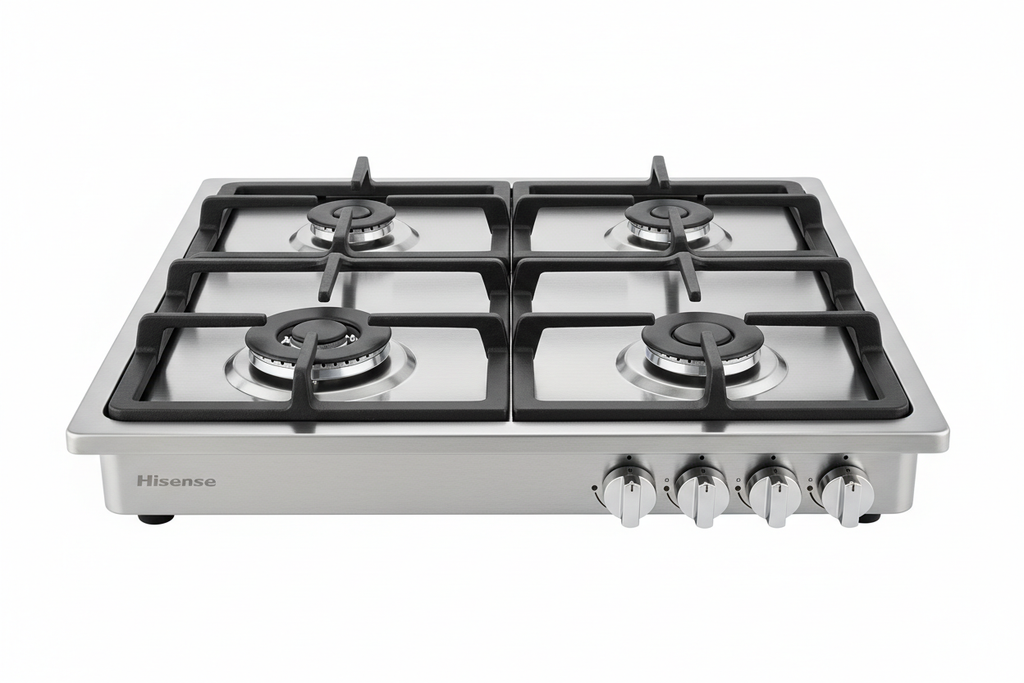 Hisense 4-Burner Stainless Steel Gas Hob