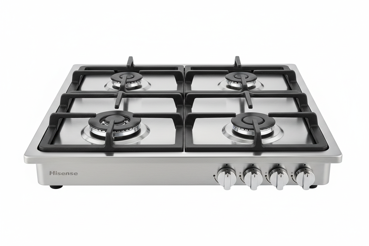 Hisense 4-Burner Stainless Steel Gas Hob