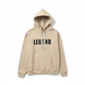 Legend Graphic Hoodie Beige - white background