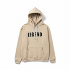 Legend Graphic Hoodie Beige - white background