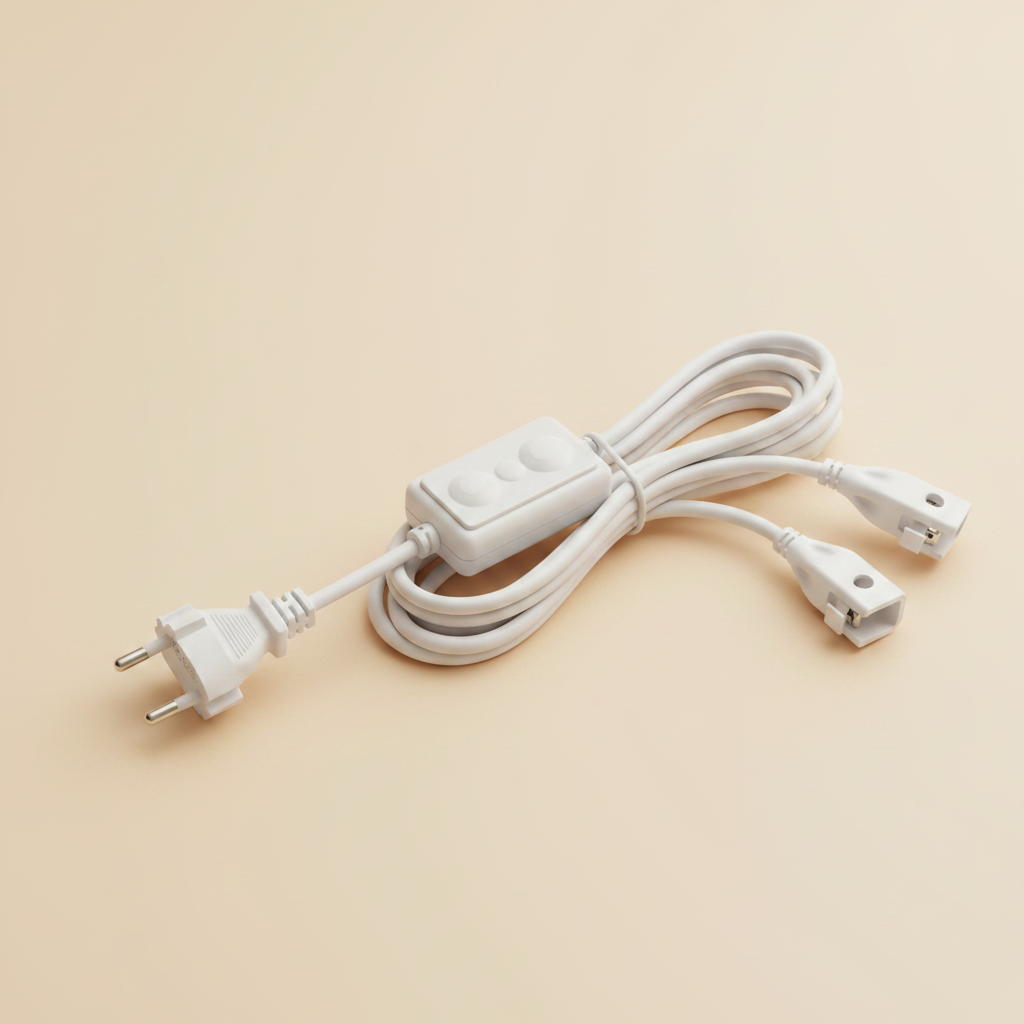 Smart lamp holder adapter with dimmer - cream background