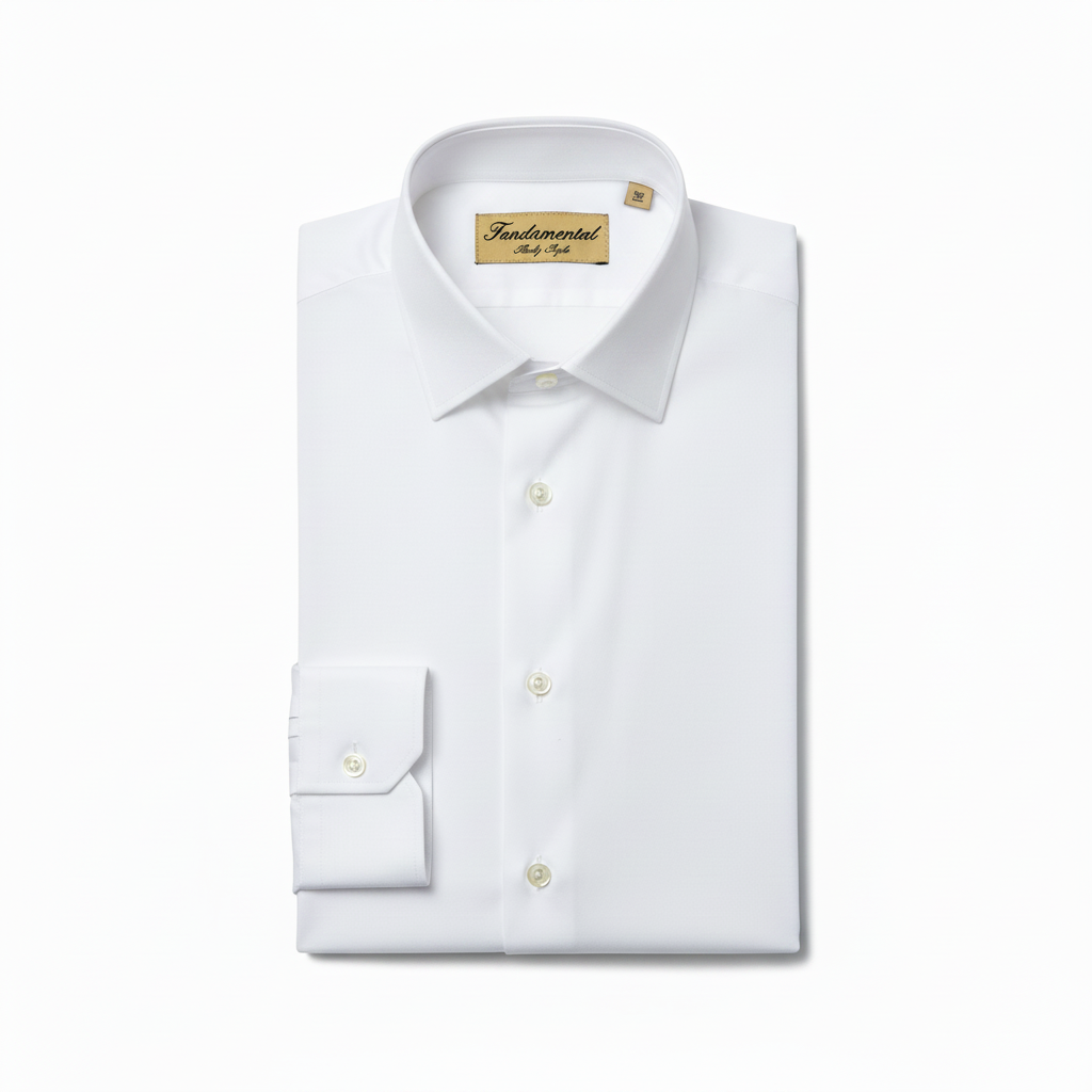 White Dress Shirt - White Background