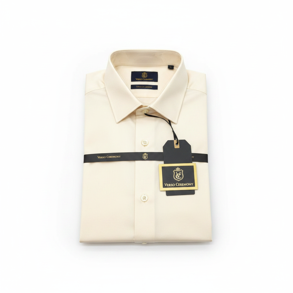 Verso Ceremony Cream Shirt - White Background