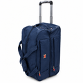 Navy Blue Trolley Travel Bag - studio shot