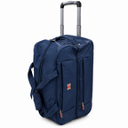 Navy Blue Trolley Travel Bag - studio shot