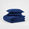 Royal Blue Velvet 4pc Duvet Set 5x6