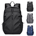 Men's Nylon Backpack in Black, Grey and Navy Blue colours