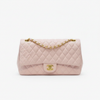 Blush Pink Double Flap Quilted Bag