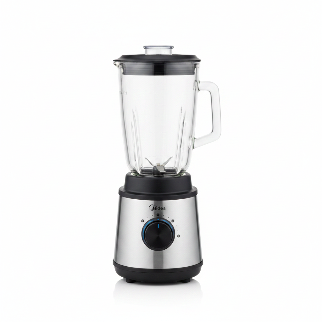 Midea MBL-6006 Glass Jar Blender - White Background