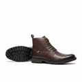 Men's Dark Brown Ankle Boot - Chunky Sole