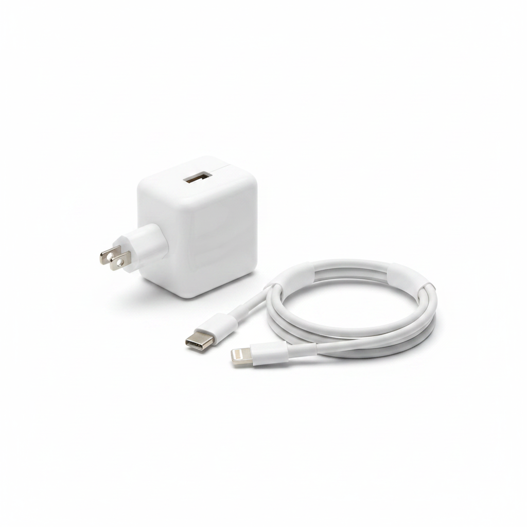 iPhone 25W USB-C Charger + Lightning Cable - AI Image
