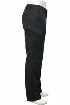 Men's Black Tactical Cargo Pants - Side View