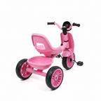 Kids Vespa Scooter Tricycle Pink - Rear View White Background