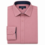 X-Factor Dusty Rose Formal Shirt white background