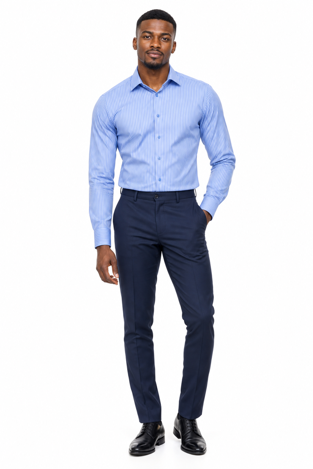 X-Factor Striped Formal Shirt lifestyle