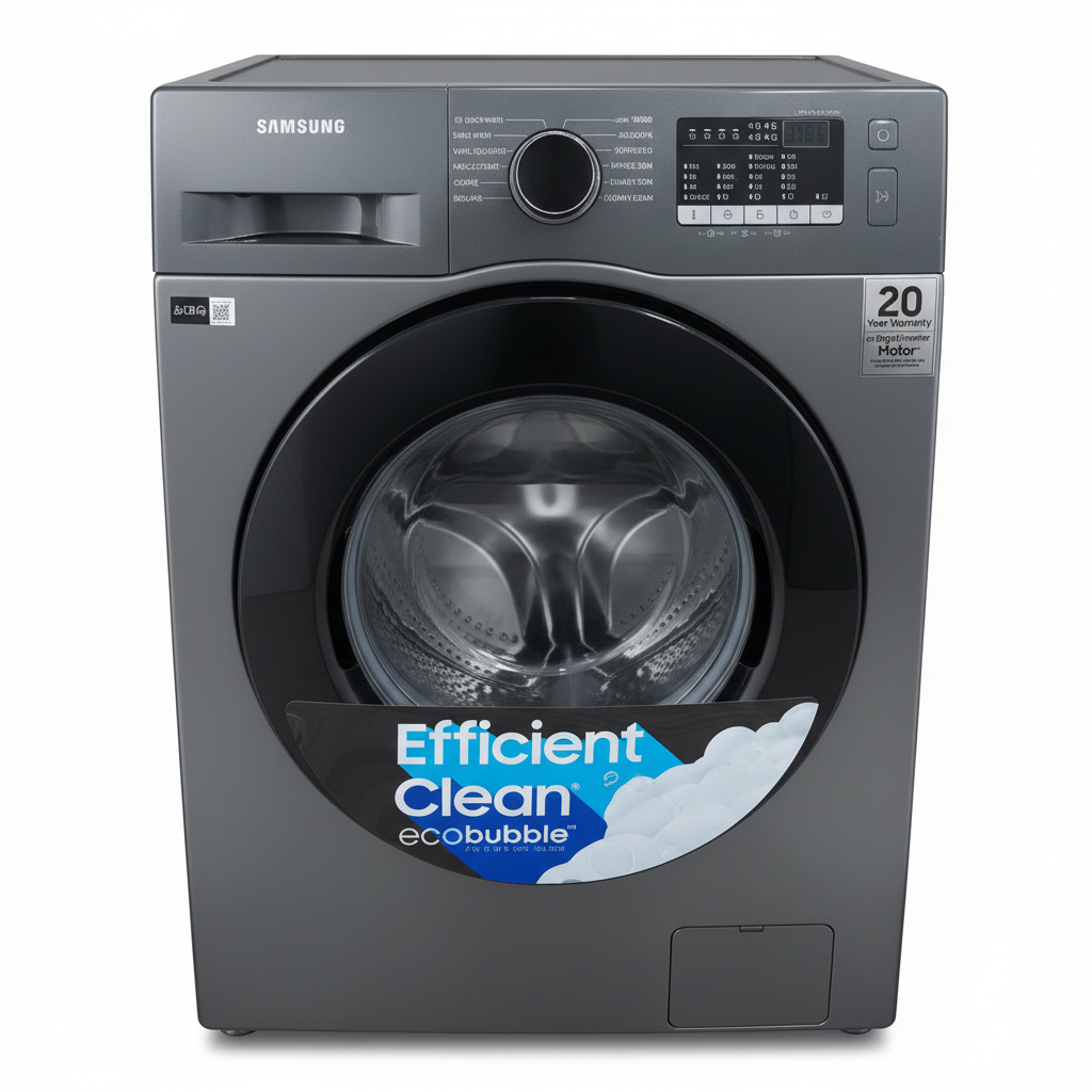 Samsung 8kg Front Loader - White Background