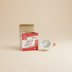 Neelux NL3006 6W LED downlight with box - cream background