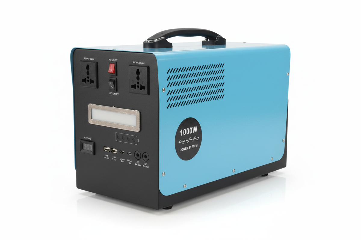 1000W Solar Power System - white background
