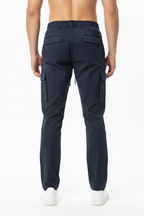 Navy Cargo Pants - Back View Reference