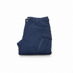 Navy Tactical Cargo Pants - White Background