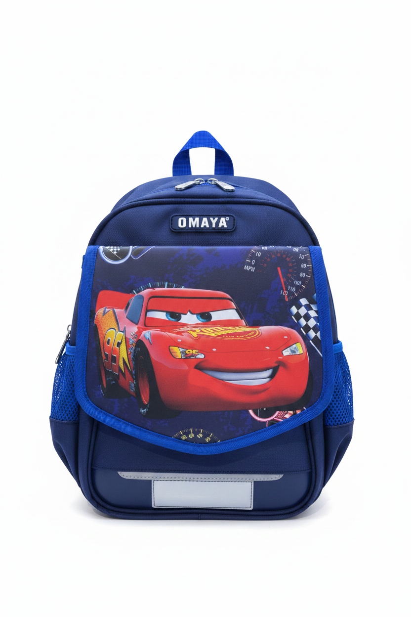 Omaya Kids School Backpack Lightning McQueen