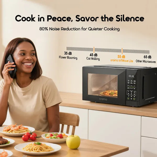 Oraimo InfiWave Microwave Oven – 23 Litres | OMO-521A | LFGB Certified | 80% Noise Reduction