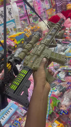 Kids Combat Ranger Toy Rifle | Light & Sound Effects | Scope & Strap | Ages 3+
