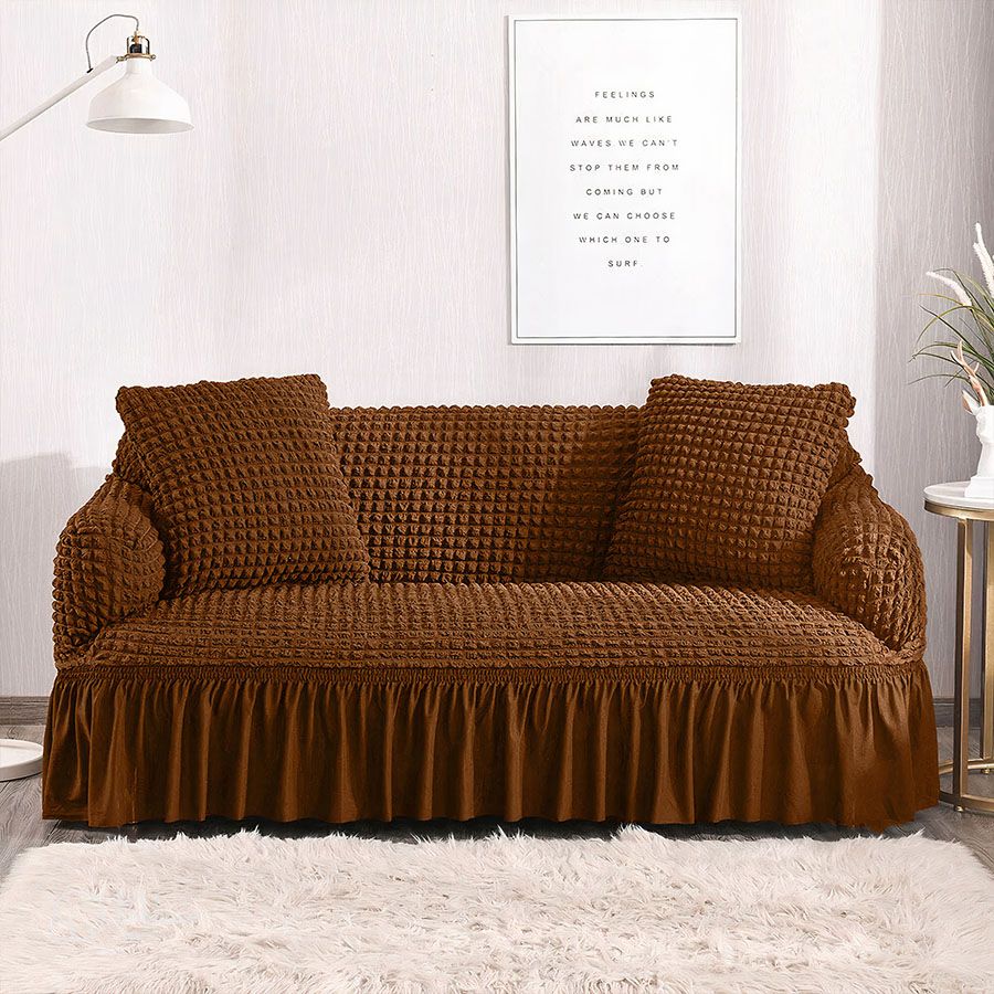 Seersucker Sofa Cover – 2 Seater