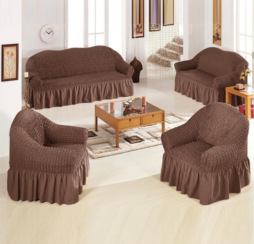 Seersucker Sofa Cover – 1 Seater