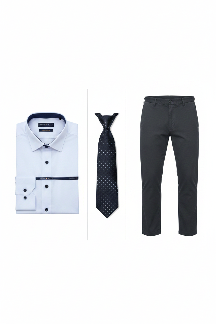 Shirt + Tie + Pants Combo - Full Length