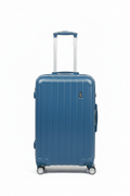 Single Steel Blue Hard-Shell Suitcase - Revised