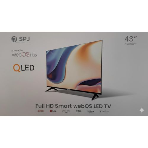 SPJ 43-Inch QLED Full HD Smart TV – webOS Hub