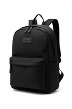 Xchafa Black Badge Backpack White Background